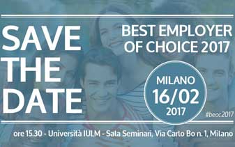 16 febbraio, Milano, Best Employer of Choice 2017