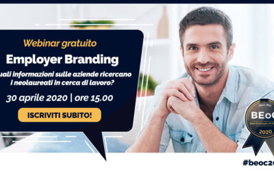 30 Aprile 2020 – Webinar gratuito “Quali informazioni sulle aziende ricercano i neolaureati in cerca di lavoro?”