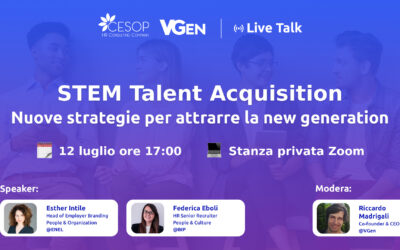 12 Luglio 2022 – Live Talk STEM Talent Attraction: nuove strategie per attrarre la new generation