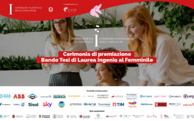 TERZA EDIZIONE PER IL “PREMIO TESI DI LAUREA INGENIO AL FEMMINILE”